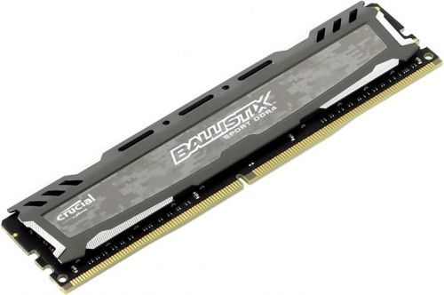 

Модуль памяти DDR4 4GB Crucial BLS4G4D240FSB Ballistix Sport LT Grey PC4-19200 2400MHz CL16 SR x8 1.2V Радиатор RTL, BLS4G4D240FSB