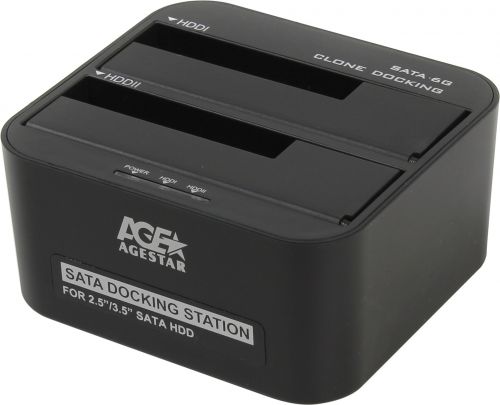 Док-станция AgeStar 3UBT6-6G(BLACK)