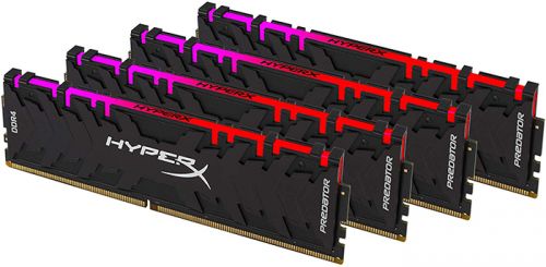 Модуль памяти DDR4 64GB (4*16GB) HyperX HX432C16PB3AK4/64 Predator 3200MHz CL16 1.35V 2R 8Gbit