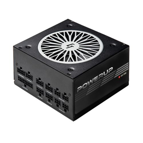 Блок питания ATX Chieftec PowerUp 750W GPX-750FC 750W, 80 PLUS GOLD, Active PFC, 120mm fan, full cable management, LLC design, Retail