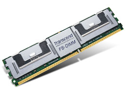 Модуль памяти FB-DIMM DDR2 4GB Transcend TS512MFB72V6U-T PC2-5300 667MHz CL5 1.8V ECC Registered Fully Buffered 4Rx8 Радиатор RTL