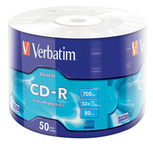 Диск CD-R Verbatim 43787 700МБ, 80 мин., 52x, 50 шт.