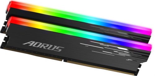 Модуль памяти DDR4 16GB (2*8GB) GIGABYTE GP-ARS16G33 Aorus RGB gray PC4-26600 3333MHz CL18 радиатор 1.35V RTL