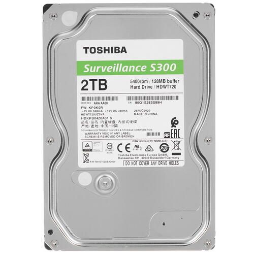 Жесткий диск 2TB SATA 6Gb/s Toshiba (KIOXIA) S300 HDWT720UZSVA 3.5" 5400rpm 128MB
