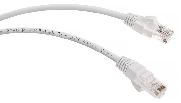 

Кабель патч-корд U/UTP 5e кат. 5м. Cabeus PC-UTP-RJ45-Cat.5e-5m-WH-LSZH неэкранированный, белый, PC-UTP-RJ45-Cat.5e-5m-WH-LSZH