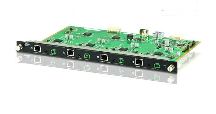 

Плата вывода Aten VM8514-AT интерфейсная, HDBaseT+RS232+IR, 4 внешних выходных порта: RJ45+3-контактн. клемма+MINIJACK, VM8514-AT