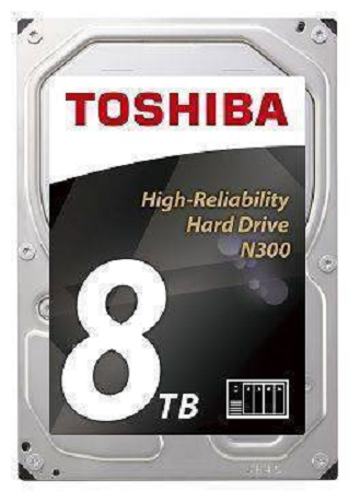 Жесткий диск 8TB SATA 6Gb/s Toshiba HDWG180UZSVA N300 NAS 7200rpm 128MB