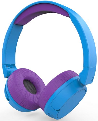 Наушники беспроводные HIPER LUCKY HTW-ZTX6 purple детские 20-20000 Гц, 95 дБ (безопасно для детей), 32 Ом, jack 3.5 mm/micro-USB 5В/500мА, цвет: фиоле