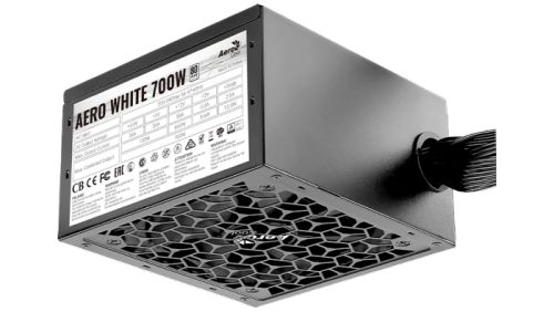 Блок питания ATX AeroCool AERO WHITE 700W 4710562753943 acive PFC, 80Plus, 120mm fan