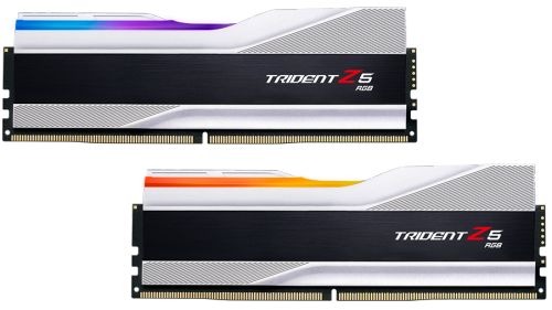 Модуль памяти DDR5 32GB (2*16GB) G.Skill F5-6000J4040F16GX2-TZ5RS Trident Z5 RGB silver PC5-48000 6000MHz CL40 heatsink 1.35V