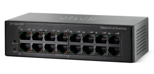 Коммутатор PoE Cisco SB SF110D-16HP-EU - фото 1