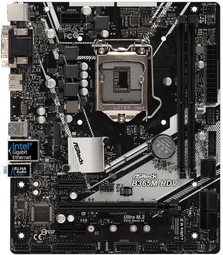 Материнская плата mATX ASRock B365M-HDV