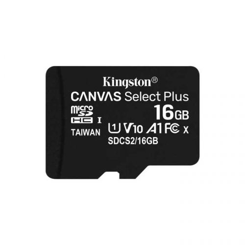 

Карта памяти 16GB Kingston SDCS2/16GBSP MicroSDHC Class 10 UHS-I, SDCS2/16GBSP