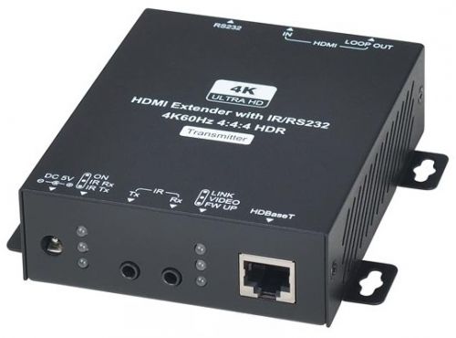 Комплект SC&T HE02EIX передатчик + приёмник, для передачи HDMI + ИК управление + RS232 по одному кабелю витой пары CAT5e/6(HDBaseT) на расстояние до 7
