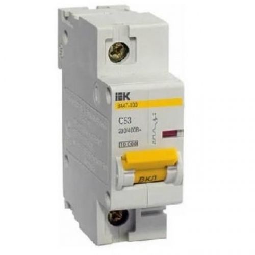 Автоматический выключатель IEK MVA40-1-010-C ВА 47-100 1Р 10А 10кА х-ка С