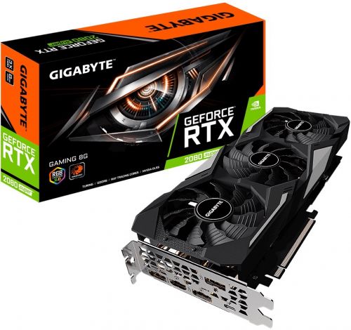 

Видеокарта PCI-E GIGABYTE GeForce RTX 2080 GV-N208SGAMING-8GC V2.0 8GB GDDR6 256bit 12nm 1815/15500MHz HDMI/3*DP/USB Type-C, GeForce RTX 2080