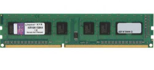 Модуль памяти DDR3 4GB Kingston KVR16N11S8H/4 PC3-12800 1600MHz CL11 1.5V SR x8 STD LP RTL