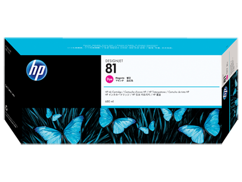 Картридж HP C4932A № 81 пурпурный для принтеров HP DJ 5000 серии, 680 мл