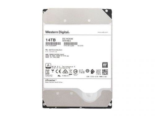 Жесткий диск 14TB SATA 6Gb/s Western Digital 0F31284 WUH721414ALE6L4 3.5" Ultrastar DC HC530 7200rpm 512MB