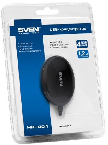 Разветвитель USB 2.0 Sven HB-401