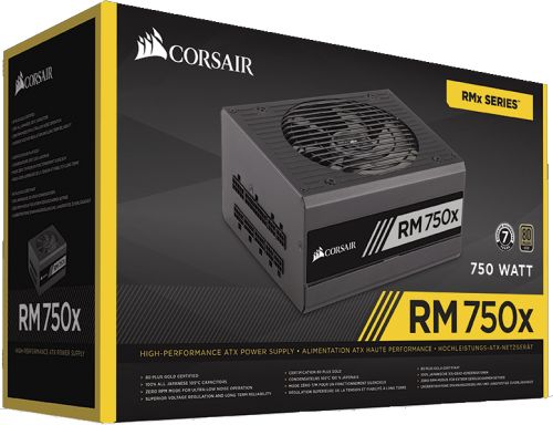 Блок питания ATX Corsair RM750x CP-9020179-EU 750W, модульный, 80Plus Gold, RTL