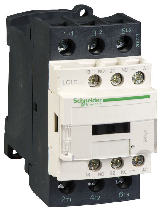 

Контактор Schneider Electric LC1D25MD 3Р 25A, 3НО сил.конт. 1НО+1НЗ доп.конт. катушка 220В, огран., LC1D25MD