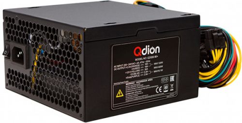 Блок питания ATX Qdion QD-550 80+ 550W, 80Plus, 24+4pin, APFC, 120mm fan OEM