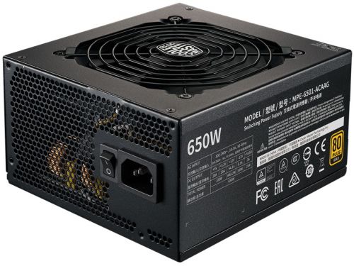 Блок питания ATX Cooler Master MWE Gold V2 FM MPE-6501-AFAAG-EU 650W, 120mm fan, модульный