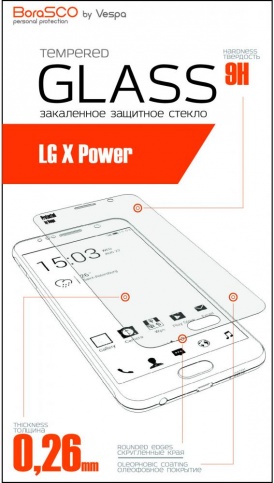 

Защитное стекло BoraSco 13933 гибридное Flex Glass VSP 0,26 мм для LG X Power, 13933