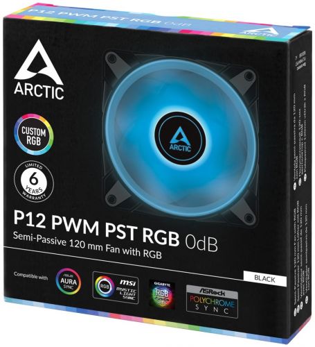 Вентилятор для корпуса ARCTIC P12 PWM PST RGB