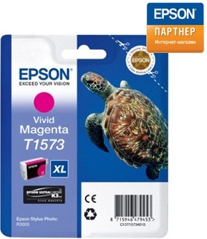 Картридж Epson C13T15734010 для принтера Stylus Photo R3000 vivid-пурпурный