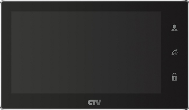 Видеодомофон CTV CTV-M4706AHD с экраном с технологией Touch Screen для управления OSD, стеклянная сенсорная панель управления "Easy Buttons", AHD, TVI