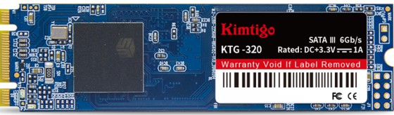 

Накопитель SSD M.2 2280 KIMTIGO K128S3M28KTG320 KTG320 128GB SATA 6Gb/s 500/400MB/s, K128S3M28KTG320