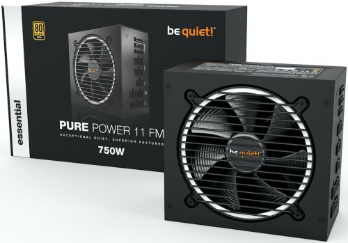 Блок питания ATX Be quiet! PURE POWER 11 FM BN319 750W, active PFC, 80 PLUS Gold, 120mm fan