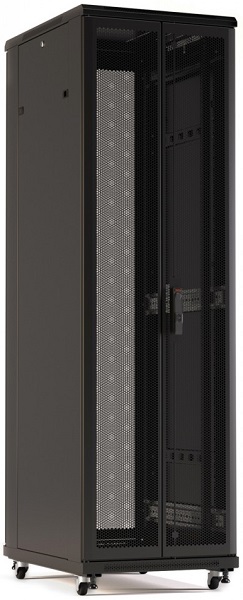 

Шкаф напольный 19", 42U Hyperline TTR-4262-DD-RAL9005 передняя и задняя распашные перфорированные дв, TTR-4262-DD-RAL9005