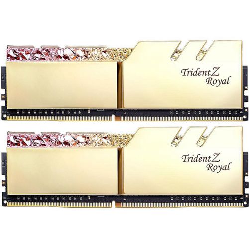 

Модуль памяти DDR4 16GB (2*8GB) G.Skill F4-4600C18D-16GTRG TRIDENT Z ROYAL 4600MHz CL18 1.45V/gold, F4-4600C18D-16GTRG