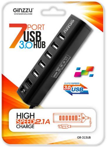 Разветвитель USB 3.0 Ginzzu GR-315UB