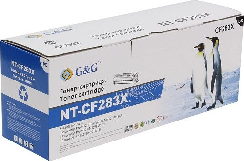 Картридж G&G NT-CF283X для HP LaserJet Pro M125/M127/M201/M225 Canon MF211-229 (2200стр)