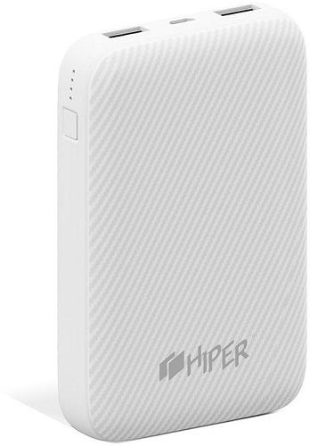 Аккумулятор внешний портативный HIPER SPX10000 white, Quick Charge 3.0, Apple:iPhone 8, iPhone 8 Plus, iPhoneХ, Macbook c USB Type-C