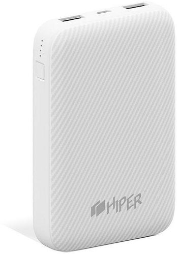 

Аккумулятор внешний портативный HIPER SPX10000 white, Quick Charge 3.0, Apple:iPhone 8, iPhone 8 Plus, iPhoneХ, Macbook c USB Type-C, SPX10000