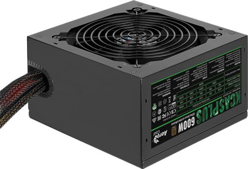 Блок питания ATX AeroCool KCAS PLUS 600W 4713105962659 V23 20244868pin вентилятор d120мм каб