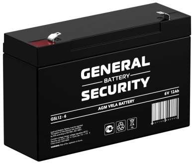 Аккумулятор General Security GSL 12-6 - фото 1