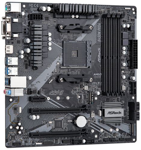 Материнская плата mATX ASRock B450M PRO4 R2.0