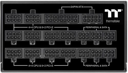 Блок питания ATX Thermaltake Toughpower TF1 1550 1550W, 80 Plus Titanium, 140mm fan, Active PFC, полностью модульный