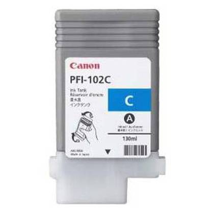 Картридж Canon PFI-102C 0896B001 голубой для iPF510/iPF605/iPF610/iPF650/iPF655/iPF710/iPF750/iPF755/iPF760/iPF765/LP17 130 ml