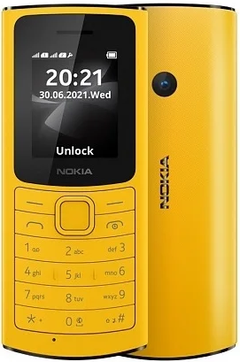 

Мобильный телефон Nokia 110 DS TA-1386 4G 16LYRY01A01 yellow, 1.8'', 1 core, 128MB + 48MB (ROM/RAM),, 110 DS TA-1386 4G