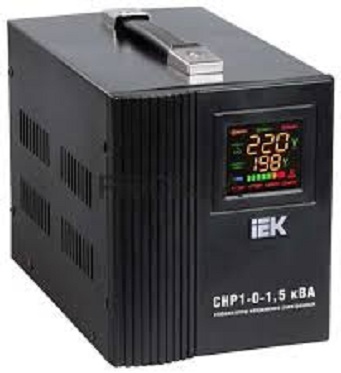 Стабилизатор IEK IVS20-1-01500 напряжения однофазный 1.5 кВА СНР1-0-1.5 кВА