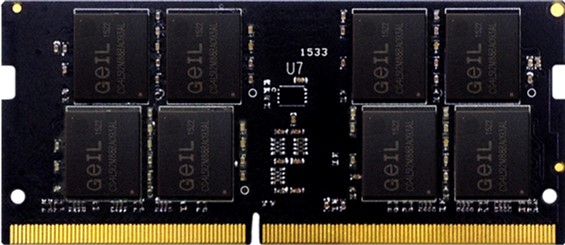 

Модуль памяти SODIMM DDR4 16GB Geil GS416GB2666C19SC PC4-21330 2666MHz CL19 1.2V, GS416GB2666C19SC