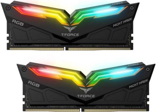 Модуль памяти DDR4 64GB (2*32GB) Team Group TF14D464G3200HC16CDC01 T-Force Night Hawk RGB black PC4-25600 3200MHz CL16 1.35V