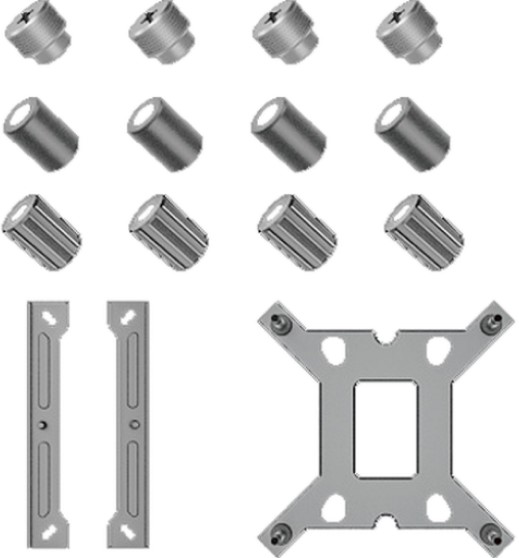 

Комплект крепления ID-Cooling ID-KIT-XT-LGA1217-S для LGA1200/1700 silver, ID-KIT-XT-LGA1217-S